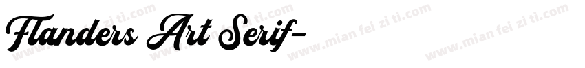 Flanders Art Serif字体转换